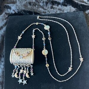 Vintage style locket purse, necklace, sweet romance